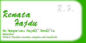 renata hajdu business card