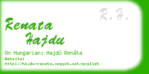 renata hajdu business card
